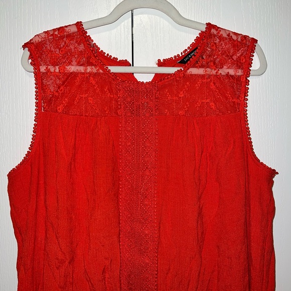 Zac & Rachel Embroidered Sleevless Flare ALine Dress - Picture 3 of 11